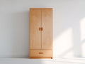 Armadio-Legno ingegnerizzato-92x51x188 cm-Betulla naturale-Stile essenziale