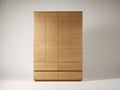 Armadio-Legno ingegnerizzato-164x59x205 cm-Rovere miele-Stile minimalista