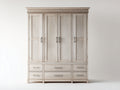 Armadio-Legno ingegnerizzato-190x61x226 cm-Rovere chiaro-Stile classico