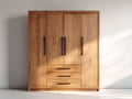 Armadio-Legno ingegnerizzato-178x60x210 cm-Rovere caldo-Stile moderno