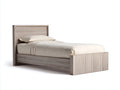 Letto singolo - Legno - 211x102x108 cm - Rovere grigio chiaro - Stile minimalista