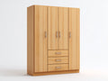 Armadio-Legno ingegnerizzato-172x59x207 cm-Pino naturale-Stile moderno